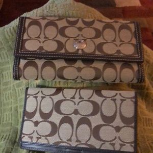 Coach wallet and checkbook
